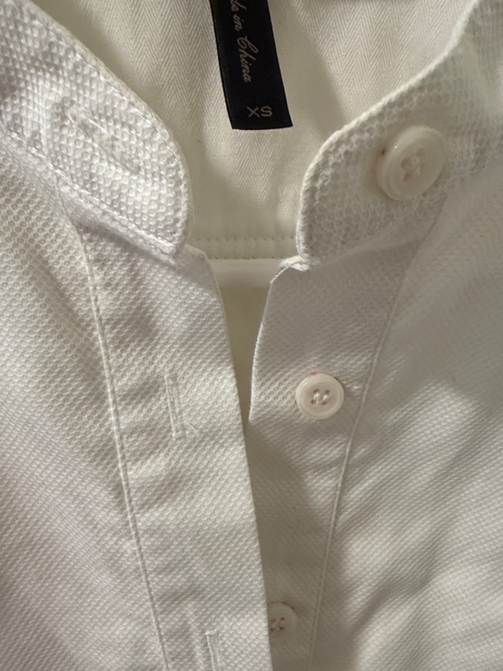 BCBG White Long-Sleeve Tie-Front Blouse - Picture 4 of 8